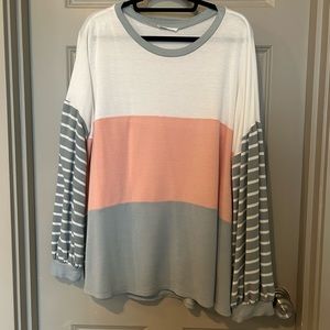 Cute striped long sleeve shirt